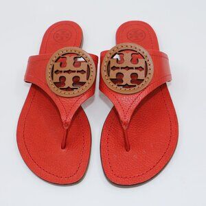 Tory Burch Orange Tan Sandal 7